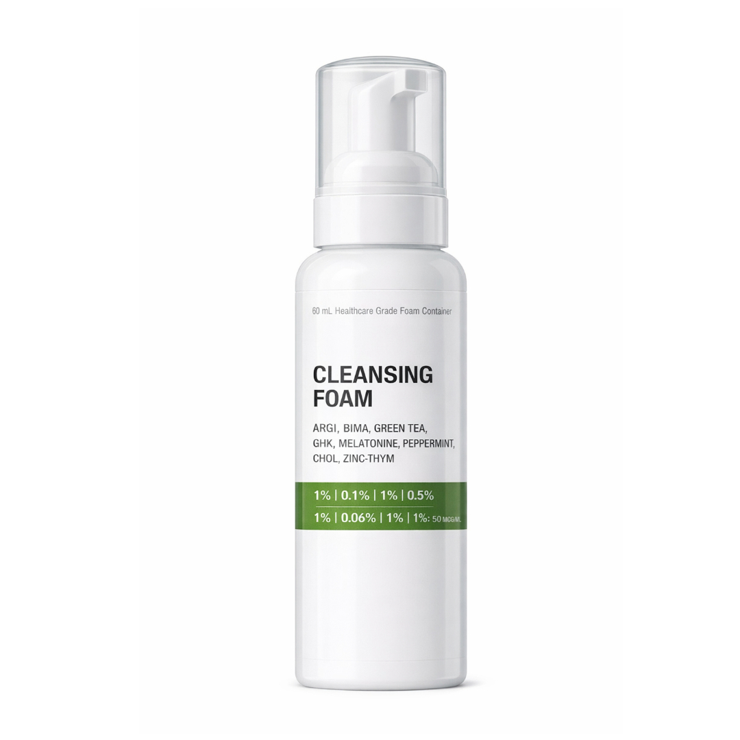 Cleansing Foam (Argi/Bima/Green Tae/GHK/Melatonine/Pepperment/Chol/Zinc-Thym)